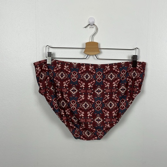 Swimsuits For All Women 16 Floral 2 Piece Swimsuit Tunic Halter Top Built In Bra - Picture 5 of 10